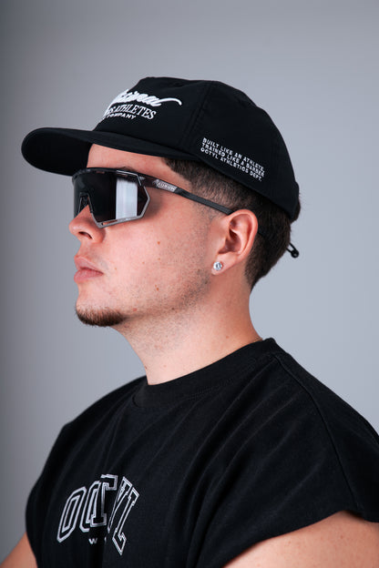 Lateral de la Athlete Cap con bordado Octyl Athletics Dept.