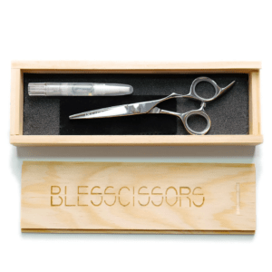 Tijeras de barbero Blesscisors – Herramienta Profesional de Corte con Acero Japones